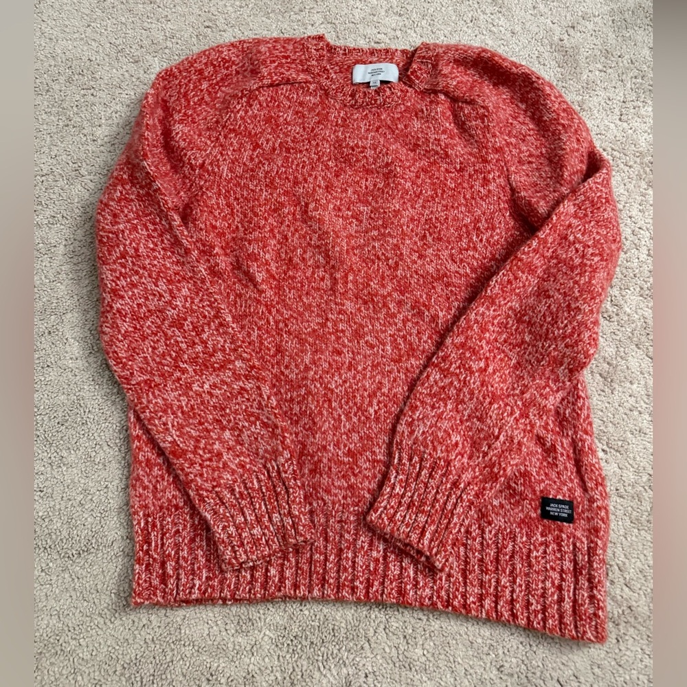 Jack Spade Cozy Orange Knit Sweater
